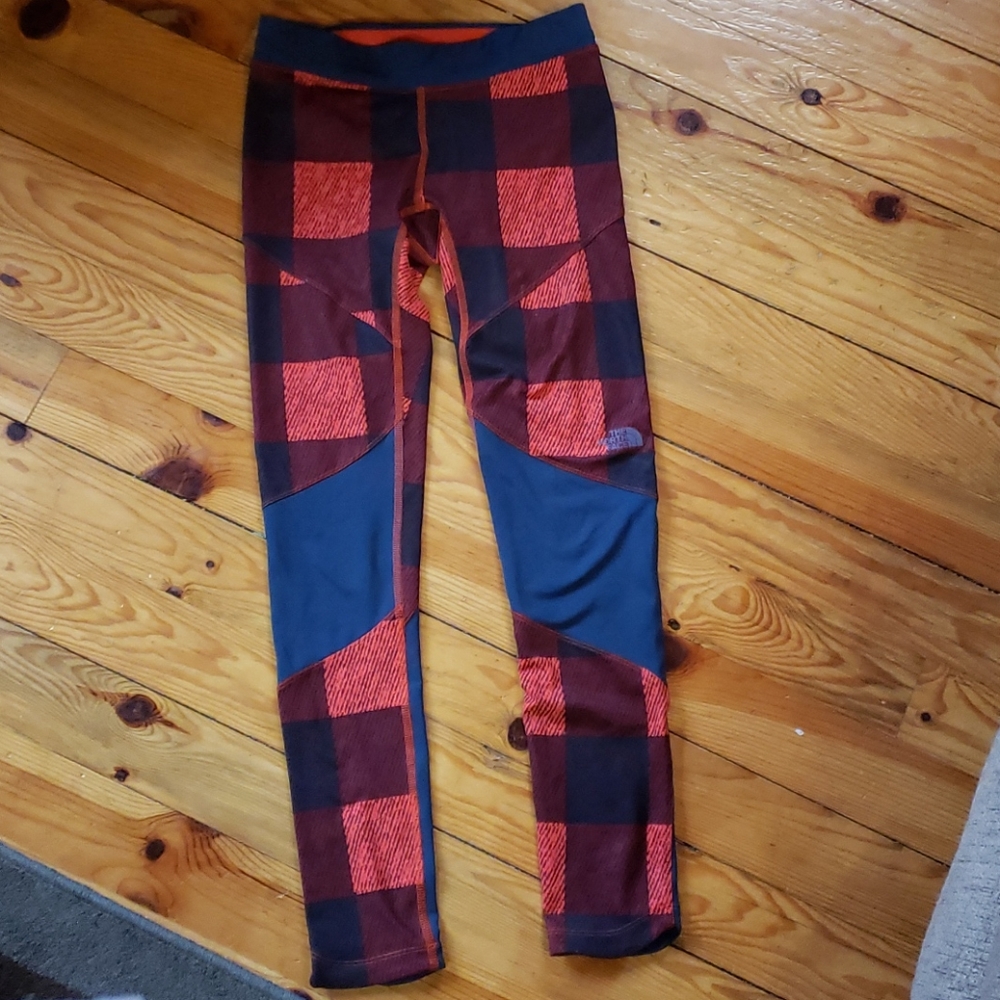 The North Face plaid leggings